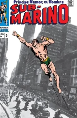 BIBLIOTECA MARVEL: NAMOR EL HOMBRE SUBMARINO Nº05 (1968 / 3-8 USA) [RUSTICA]