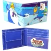 CARTERA: ESTILO BILLETERA HORA DE AVENTURAS FINN Y JAKE (COLOR AZUL)