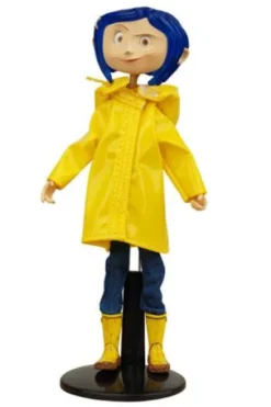 CORALINE: FIGURA ARTICULABLE CORALINE CON CHUBASQUERO Y BOTAS (18 CMS) [CAJA]