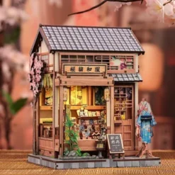CUTEBEE MAQUETA MODEL KIT MINIATURE HOUSE SAKURA O KIMONO SHOP (BOOK-NOOK PARA CONSTRUIR) 19 X 14 CM [CAJA]