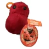DOLOR DE GARGANTA (STREPTOCOCCUS PYOGENES) GIANTMICROBES LLAVERO (PELUCHE 5-8 CMS)