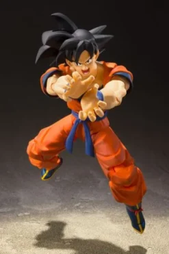 DRAGON BALL Z: FIGURA SON GOKU (A SAIYAN RAISED ON EARTH)S.H. FIGUARTS 14 CM [CAJA]