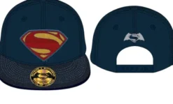 GORRA DE BEISBOL DC: BATMAN V SUPERMAN LOGO SUPERMAN (COLOR AZUL MARINO)