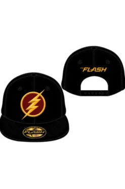 GORRA DE BEISBOL DC: FLASH LOGO SERIE TV (COLOR NEGRO)