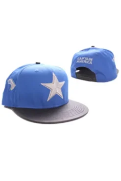 GORRA DE BEISBOL MARVEL: CAPITAN AMERICA LOGO ESTRELLA (COLOR AZUL)