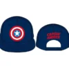 GORRA DE BEISBOL MARVEL: ESCUDO DEL CAPITAN AMERICA (COLOR AZUL)