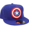 GORRA DE BEISBOL MARVEL: ESCUDO DEL CAPITAN AMERICA (COLOR AZUL)