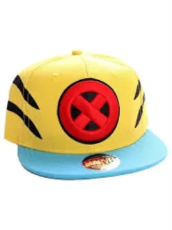 GORRA DE BEISBOL MARVEL: LOBEZNO (WOLVERINE) LOGO (COLOR AMARILLO)