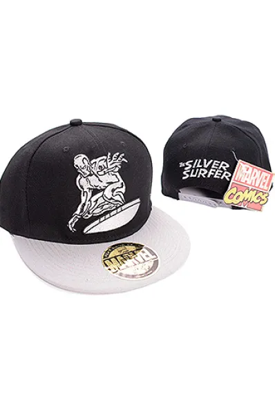 GORRA DE BEISBOL MARVEL: SILVER SURFER (COLOR NEGRO Y GRIS)