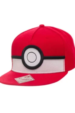 GORRA DE BEISBOL POKEMON: LOGO CIRCULO ROJO (COLOR ROJO Y BLANCO)