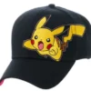 GORRA DE BEISBOL POKEMON: PIKACHU (COLOR NEGRO)
