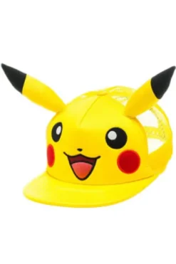 GORRA DE BEISBOL POKEMON: PIKACHU CON OREJAS (COLOR AMARILLO)