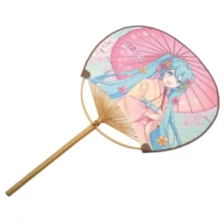 HATSUNE MIKU: ABANICO DE PAPEL UCHIWA MIKU KIMONO