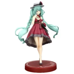 HATSUNE MIKU: ESTATUA HATSUNE MIKU OUTING DRESS RED TRIO-TRY-IT (VER. COLOR) 19 CM PVC [CAJA]