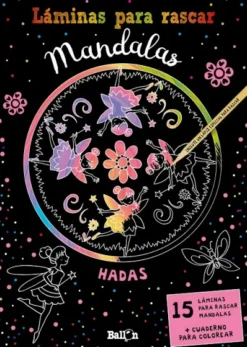 LAMINAS PARA RASCAR MANDALAS: HADAS [RUSTICA]