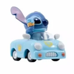 LILO & STITCH: STITCH CONDUCIENDO CON HELADO COCHE CELESTE (VEHICULOS DE CUERDA) [CAJA]