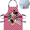 MINNIE MOUSE: DELANTAL INFANTIL Y GORRO LITTLE CHEF (3-8 AÑOS)