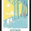 MOOMIN: POSTER EFECTO 3D BOSQUE ENMARCADO PARA PARED 26 X 20 CM