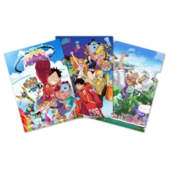 ONE PIECE: SET DE 3 FUNDAS TRANSPARENTES EGGHEAD SAGA