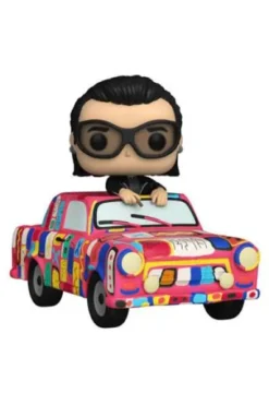 POP! RIDES SUPER DELUXE U2 Nº293: BONO WITH ACHTUNG BABY CAR (FIGURA DE VINILO) [CAJA]