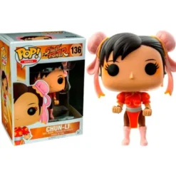 POP! STREET FIGHTER Nº136: CHUN-LI (VARIANTE TRAJE ROJO) VINYL FIGURE [CAJA]