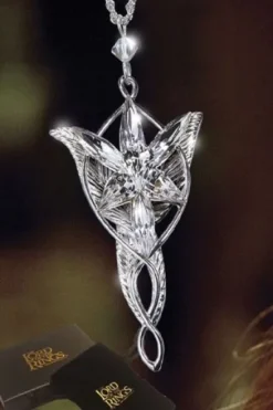 SEÑOR DE LOS ANILLOS, EL: COLGANTE ARWEN'S EVENSTAR (BAÑADO EN PLATA) [CAJA]