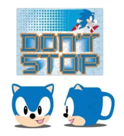 SONIC THE HEDGEHOG TAZA Y PUZZLE SET SONIC