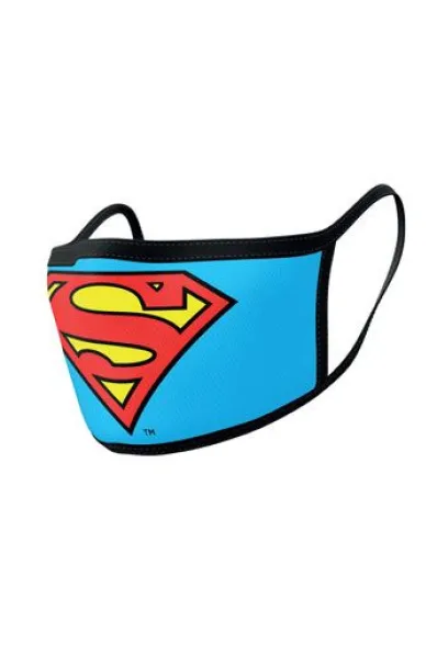 SUPERMAN: PACK DE 2MASCARILLAS DE TELA LOGO SUPERMAN